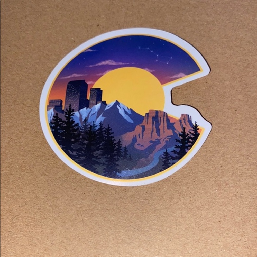 🌈20/$12🌈 Colorado Scenic Mountain Sunset Sticker